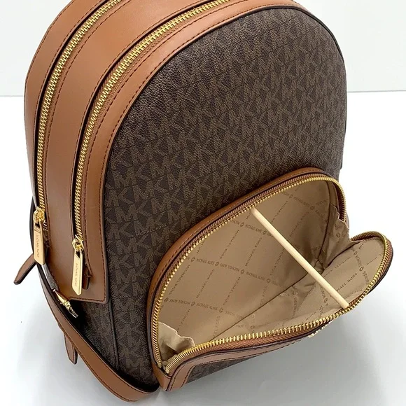 MICHAEL KORS JAYCEE MEDIUM BACKPACK BROWN SIGNATURE COLOR